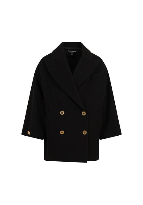Giacca doppiopetto con logo BALMAIN KIDS | BZ2A50 J0371930OR